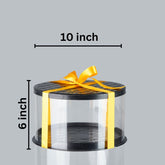 Clear Cake Box 10*10*6 inch | Rs. 165 per Piece | Box of 10 Pieces